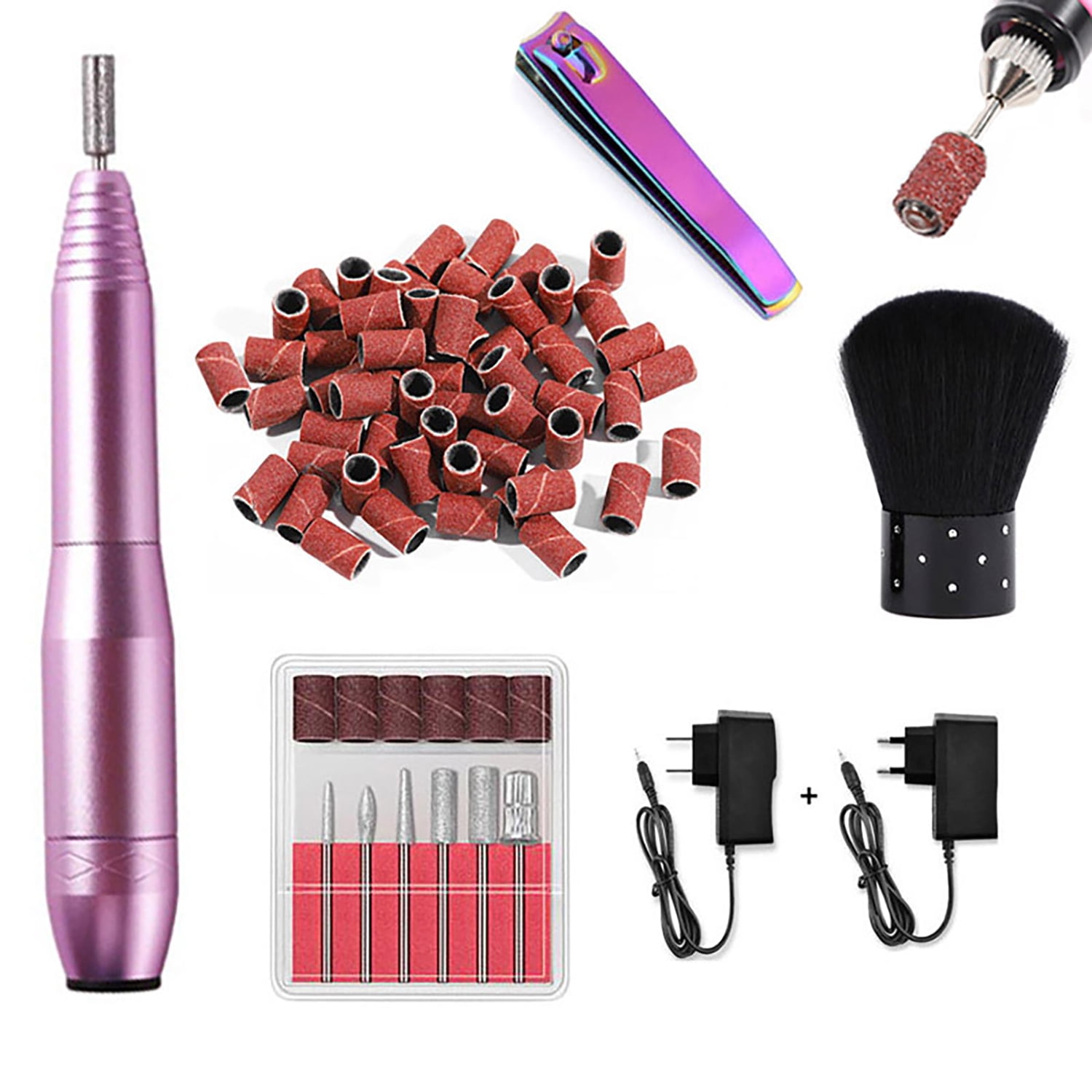 Amazon.com: Palmera Professional Nail Drill Nail Care Kit - Electric Nail  File with 17 Attachments, 30,000 RPM Motor, Adjustable Speed - Electric Nail  Drill Grinder Manicure and Pedicure Kit for Women, Men,